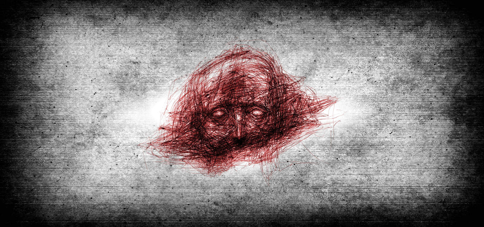 Scribbled image of a scary man for the bio of John F Leonard, author of dark fiction stories and writer of horror and apocalyptic tales.